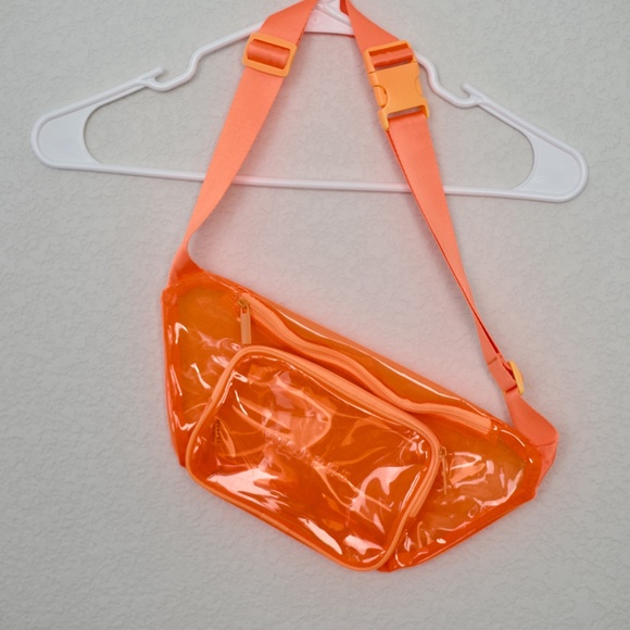 Morphe Water Proof Clear Orange Fanny/Cosmetic Bag - Picture 8 of 9